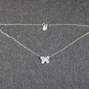 925 Lisa conrand crystal butterfly necklace